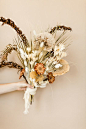 Wabi Sabi Inspired Minimalist Wedding bouquet flowers by Boheme Tipi Events and photo by Cheers Babe Photo