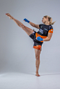 girl fighter action pose-478