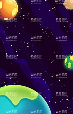 宇宙插画  - 源文件下载【酷图网】太阳系,宇宙,太阳,星空,星系,探索宇宙,星球,太空,火星,