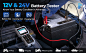 12V & 24V Battery Tester