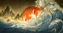 大禹治水插画的搜索结果_百度图片搜索