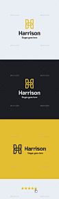 哈里森 字母H  - 标志设计模板载体#logotype在这里下载：http://graphicriver.net/item/harrison-letter-h-logo-template/14806139?s_rank=1554?ref=nexion