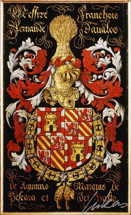金羊毛骑士团纹章。纹章（Coat of ...