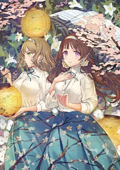 动漫 壁纸 头像 唯美 少女 梦幻 唯美 插画 套图 【侵权致歉】