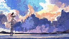 创意手绘天空图片  【酷图网】网红云,小清新,温馨,唯美,梦幻,梦境,浪漫,渐变云,云层,层次感,油画,装饰画,彩云,云彩,天空云,天空白云,复古云,复古云彩,复古天空,油画云,彩色云,卡通云,复古,云雾,云朵,天空,紫色,白云,插画,手绘,粉红色,蓝色,渐变,背景,蓝天白云,动画,壁纸,天空之境,天空之海,天空城,意境,淡雅,