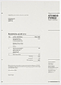 Invoice Design by Stereotypes, aka Sascha Timplan