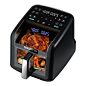 Gourmia Panorama 7-QT Digital Air Fryer w/ Panoramic View, Holographic Display, & 12 Presets, Black
