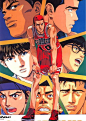 Tags: Anime, Slam Dunk, Sakuragi Hanamichi, Sendou Akira, Akagi Takenori