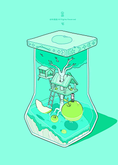 水母不会水采集到色彩