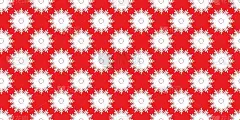 冬季无缝模式与白色雪花在红色背景。向量插图为织物，纺织墙纸，海报，礼物包装纸。圣诞节矢量插图。飘落的