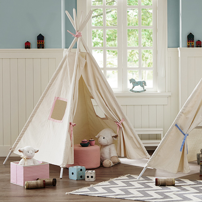 锥形帆布儿童帐篷-美式儿童房-帐篷,儿童...