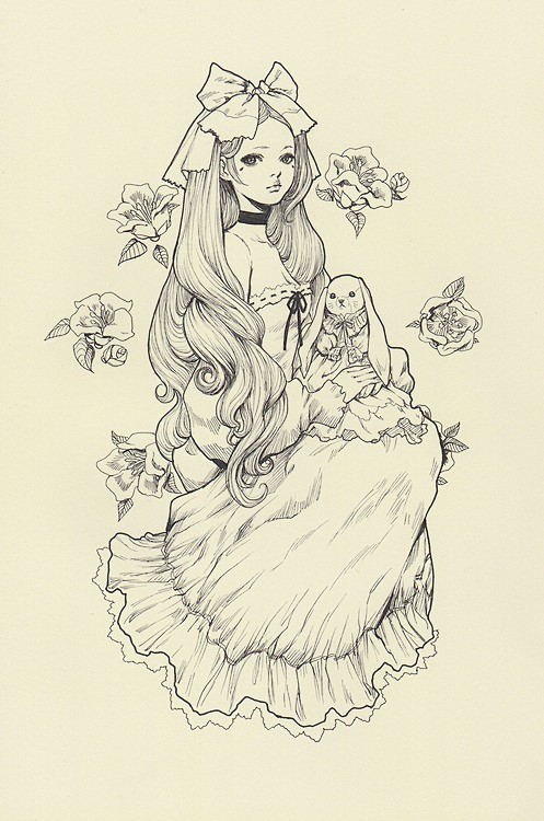 yasahime:

Ink drawi...
