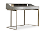 Leather writing desk YVES By BAXTER design Roberto Lazzeroni : Download the catalogue and request prices of Yves By baxter, leather writing desk design Roberto Lazzeroni