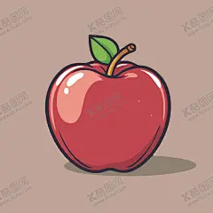 手绘苹果卡通水果矢量插画 【酷图网】水果,植物,食物,果盘,手绘,插图,矢量,涂鸦,卡通,插画,简笔画,儿童插画,苹果,鲜果,果汁,浆果