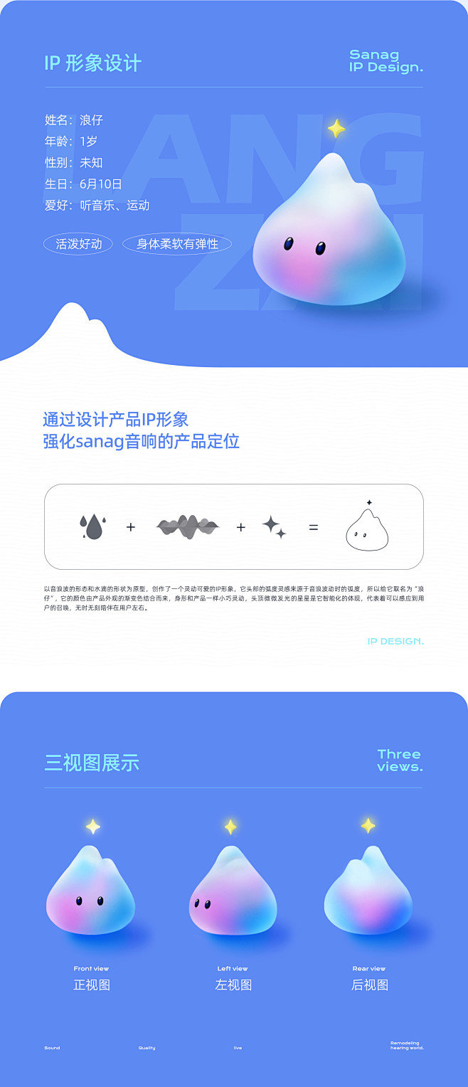 sanag音响详情页全案 / IP设计详...