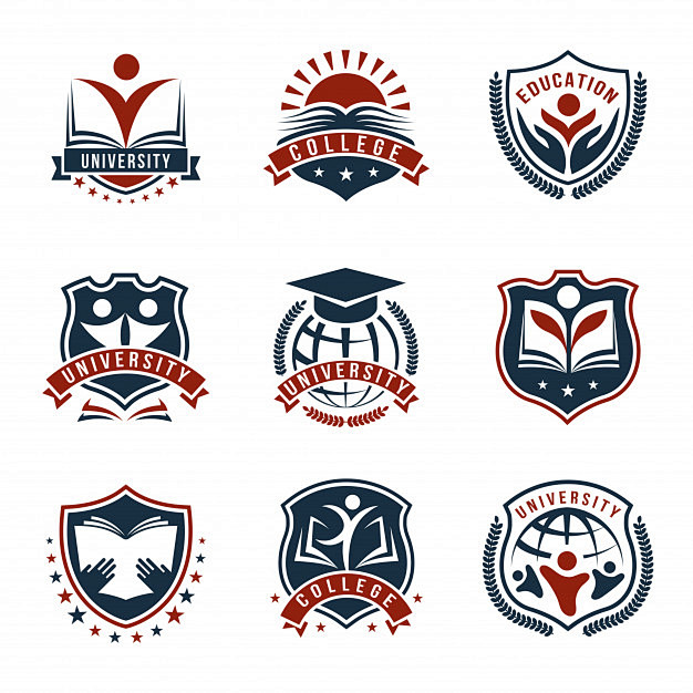 大学校徽，学校教育logo标志矢量图素材-花瓣网