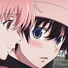 《未来日记》我妻由乃&天野雪辉#动漫头像##情侣头像#枯木cinder采集