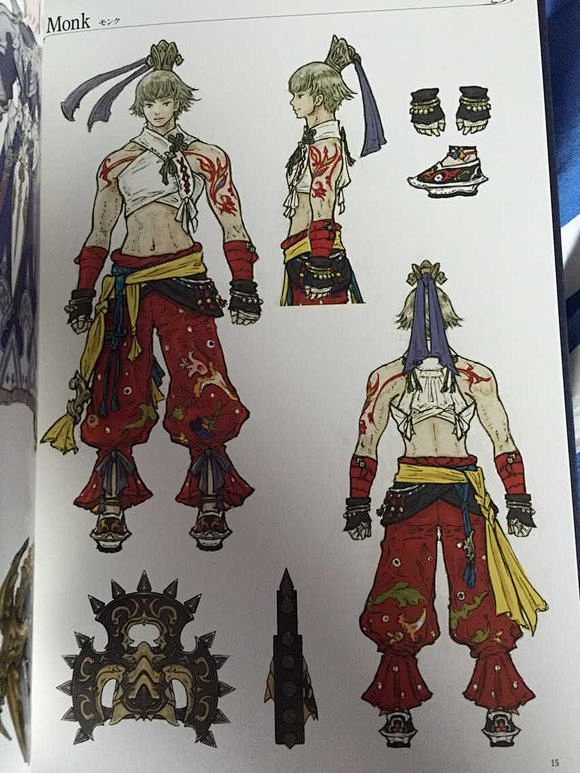 全职业af2和新古武原画 Ff14吧 百度贴吧拳师