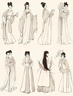 一默c采集到汉服人物造型