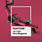 Photo shared by PANTONE on January 10, 2023 tagging @hydrow. May be an image of text that says 'P PANTONE 18-1750 Viva Magenta'.
