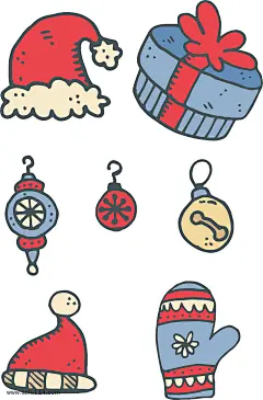 圣诞节矢量卡通图案