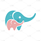 cute elephant logo elephant for kids logo