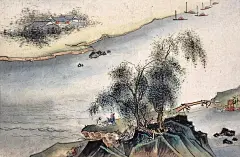 熟悉他的金瓶梅，你未必熟悉他的山水。提到胡也佛（1908—1980），熟悉书画的朋友可能都会想到他画的《金瓶梅》故事图，可谓是妙手精绘，曲尽其态，风靡画坛。连张大千也自认为画不出胡也佛笔下仕女的那股媚韵...

其实胡也佛不仅仅精于仕女画，他也非常擅山水、走兽、花鸟。他和绘画大师黄宾虹、石壶、黄秋园和陶博吾等人一样，一直到去世以后才慢慢为人所熟知。