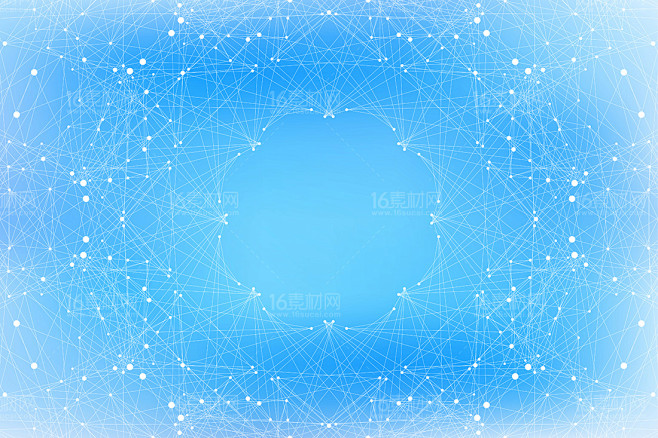 蓝色科技线条背景矢量素材