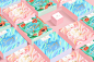 Flamme粉色甜美甜点巧克力插画风格产品包装设计案例参考分享欣赏