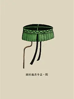 ☂️据《史记》载，最早的伞叫“盖”，如“五大夫之相秦也，劳不坐乘，暑不张盖”。这里的“盖”即伞，古代的皇帝或重要人物出行时，后面就有人举着华盖。据考察，华盖原本是帝王坐的马车上的车盖。古时候，华字与花字相通，华盖也为花盖。
⛱️皇帝身后的“伞”也称为“黄罗盖伞”，大多数情况下人们称之为“万民伞”、“凉伞”，最初是“庇荫百姓”的寓意。在古代社会，伞是当时的达官贵人的权利和身份尊贵的象征。但是在中国古代的封建社会的形势下，这些“伞”在不同的等级基础上又有着不同的样式。
《清会典图录．舆卫·方伞》称： “方繖，