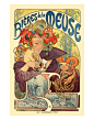 Poster advertising 'Bieres de la Meuse'