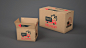 Mockup of delivery boxes of different sizes Free Psd