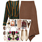 A fashion look from March 2018 featuring asymmetrical skirt, short boots and leather handbags. Browse and shop related looks.