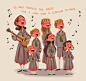 The Sound of Music : Im a fan of Sound of Music, and did these illustrations because i love the characters !