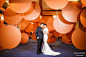 橙色+宝蓝色菲林铁盒主题婚礼-国外案例-DODOWED