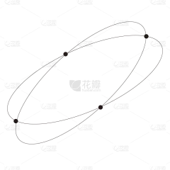 线性基础元素贴纸环球体