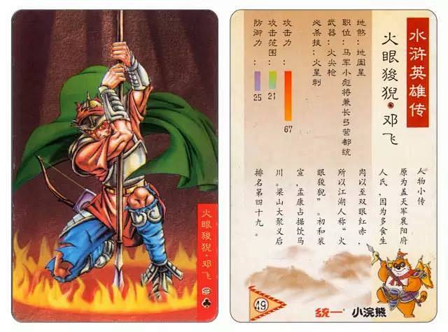 满满回忆！小浣熊水浒卡108张高清图赏_...