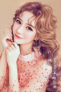 蒋涵棋手绘培训的数码后期作品《转手绘》