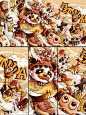 商业插画丨线性潮流网点风插画 - 小红书