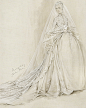 Wedding Dress for Grace Kelly (Sketch)
Helen Rose
1956
Movie actress Grace Kelly, a Philadelphia native, wore this wedding dress for her marriage to Prince Rainier III in the cathedral of Monaco on April 19,1956; Academy Award-winning designer Helen Rose,