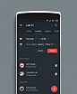 Last.fm app in Material design : A Material redesign of the Last.fm app for Android.