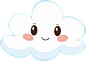 卡通白云