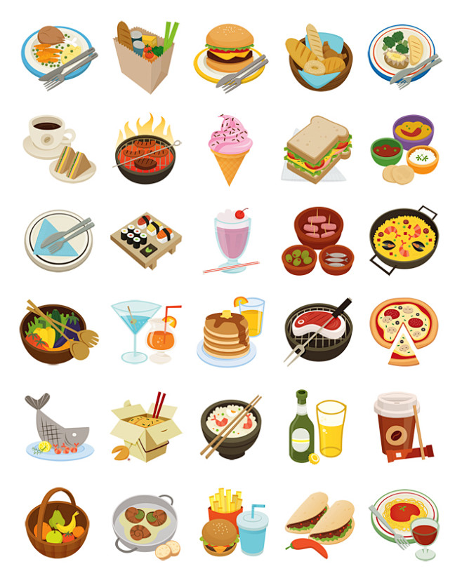 Nosh Food Icons - sk...