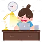 扁平-职场打工人人物插画-SVG5