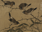 Young Sparrows and Bamboos in Chilly Weather(detail), Song Dynasty (960-1279)|The Palace Museum