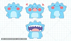 原创吉祥物logo设计大嘴兽