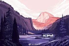 宝藏满的插画素材库
非常舒服的室外色调| Works by matt carlson #插画##配色##速写# ​​​​