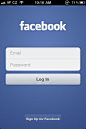 Facebooke App应用登录界面设计