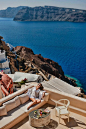 Oia Caldera in Santorini, Greece