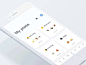 #设计秀# #App设计# 设计师Johny（dribbble.com/johnyvino）的用户界面设计。作品配色和画风很有辨识度。大块元素的运用使画面清爽干净。动效看着非常舒爽  小编@我很凶的我和你说 ​​​​